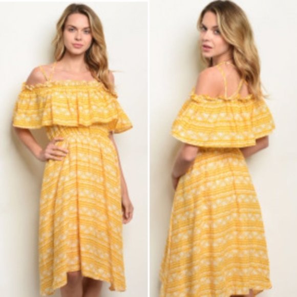 Love Riche Dresses & Skirts - Bohemian Yellow Dress